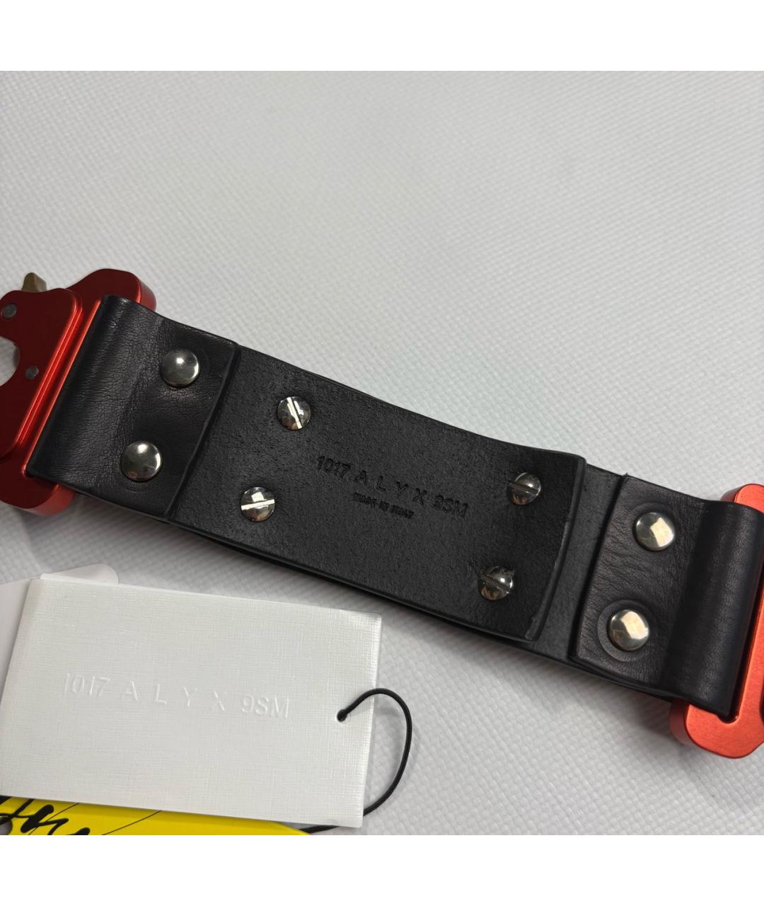 1017 ALYX 9SM Черный кожаный браслет, фото 3