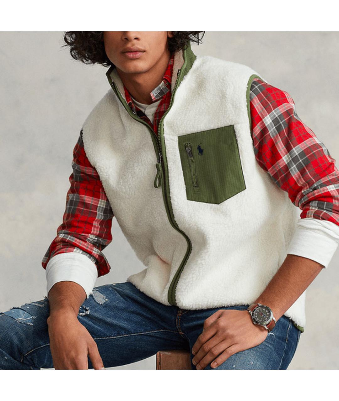 POLO RALPH LAUREN Белый жилет, фото 4