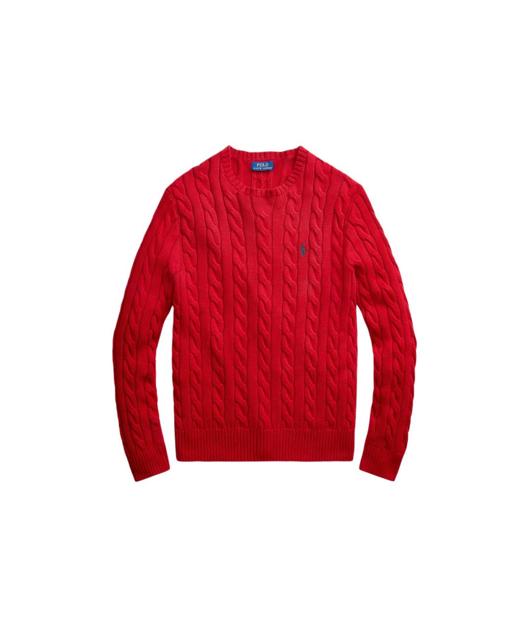 POLO RALPH LAUREN Красный хлопковый джемпер / свитер, фото 3
