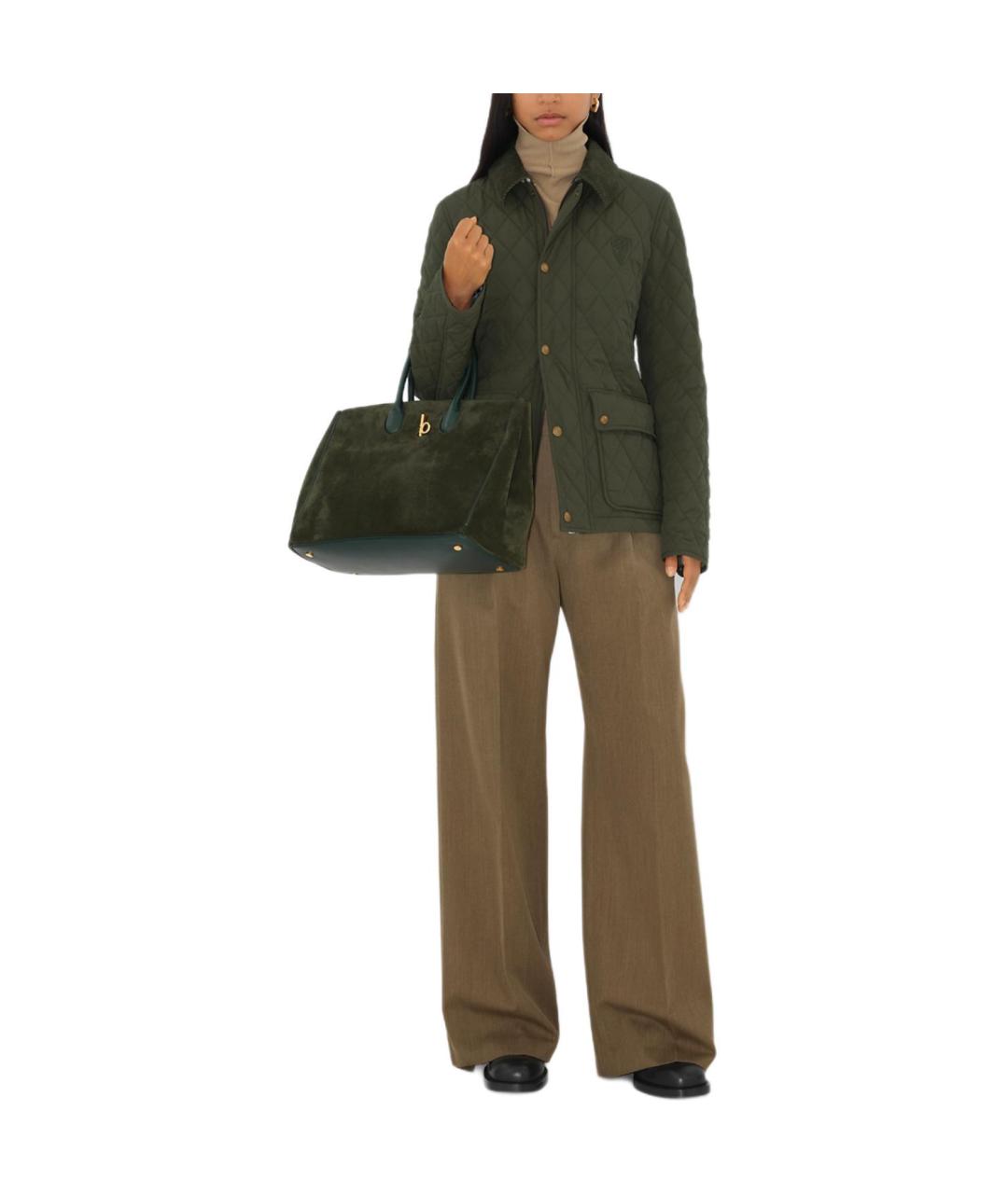 BURBERRY Зеленая куртка, фото 2