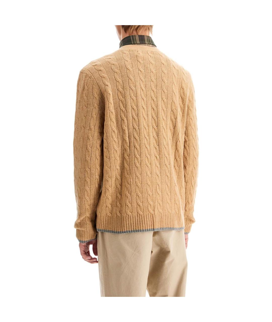 POLO RALPH LAUREN Бежевый кардиган, фото 3