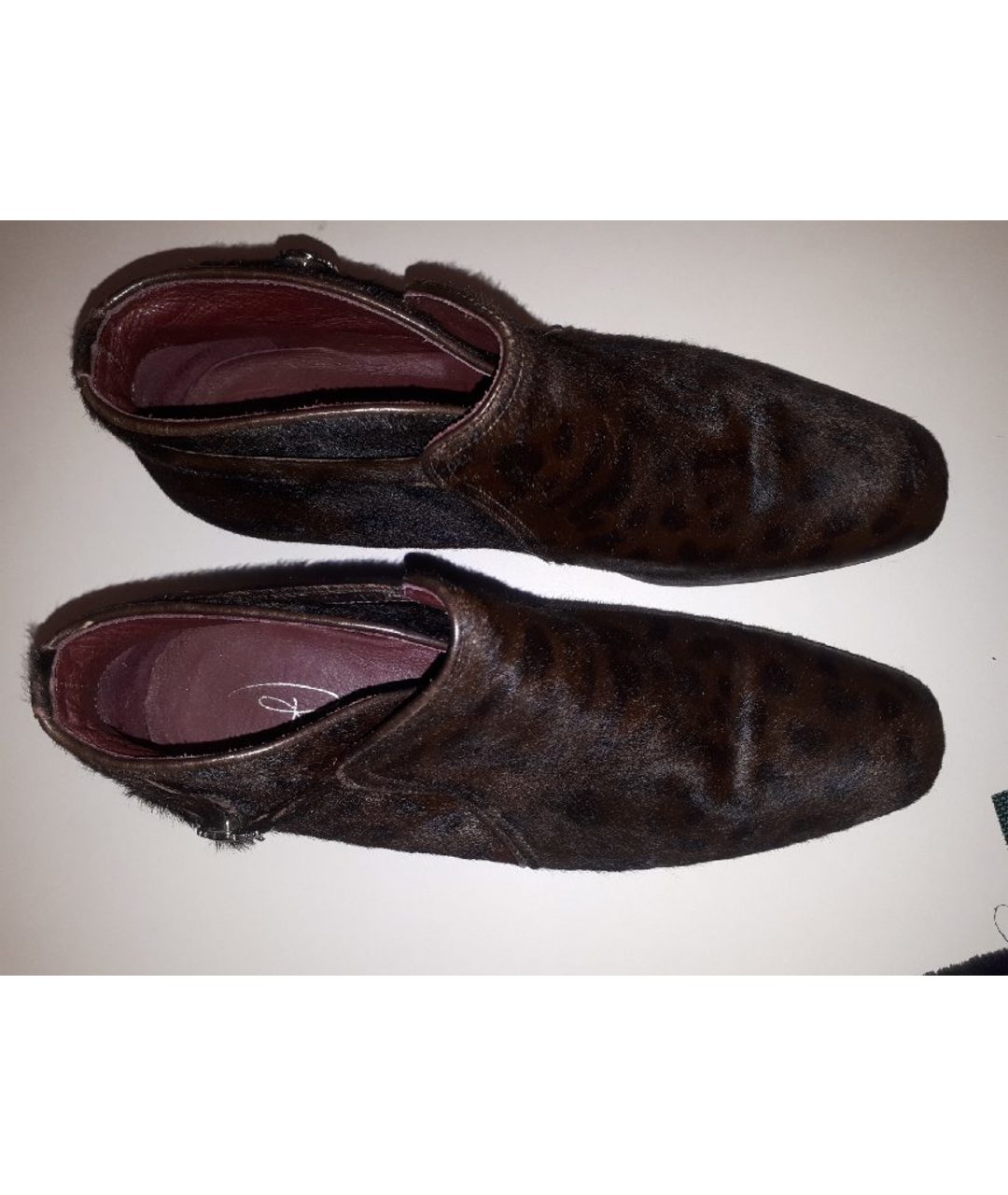 ROBERTO CAVALLI Коричневые кожаные высокие ботинки, фото 2