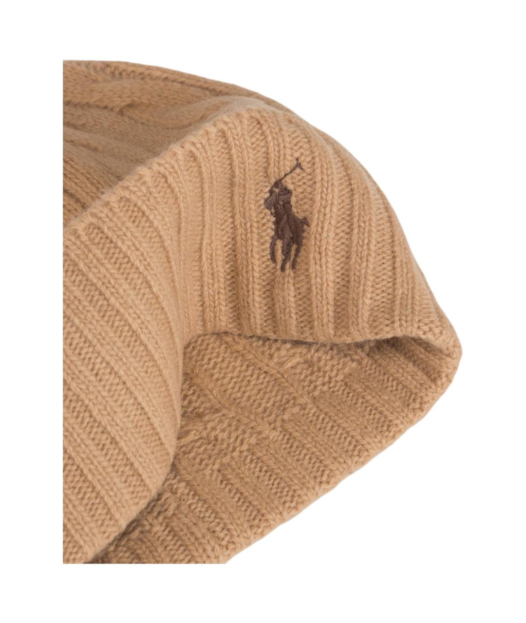POLO RALPH LAUREN Коричневая шапка, фото 4