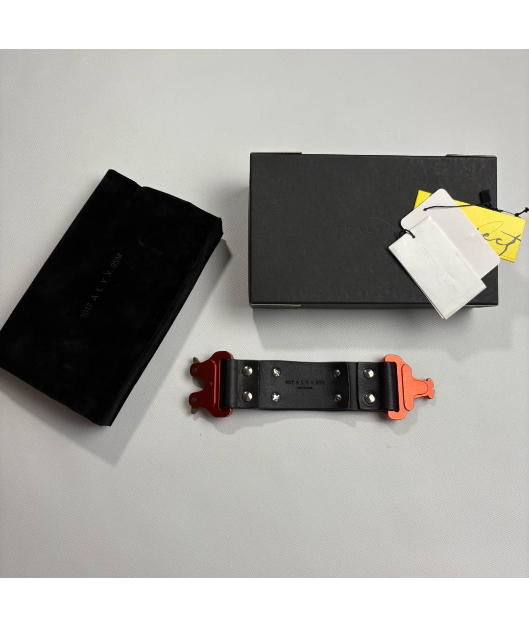 1017 ALYX 9SM Черный кожаный браслет, фото 2