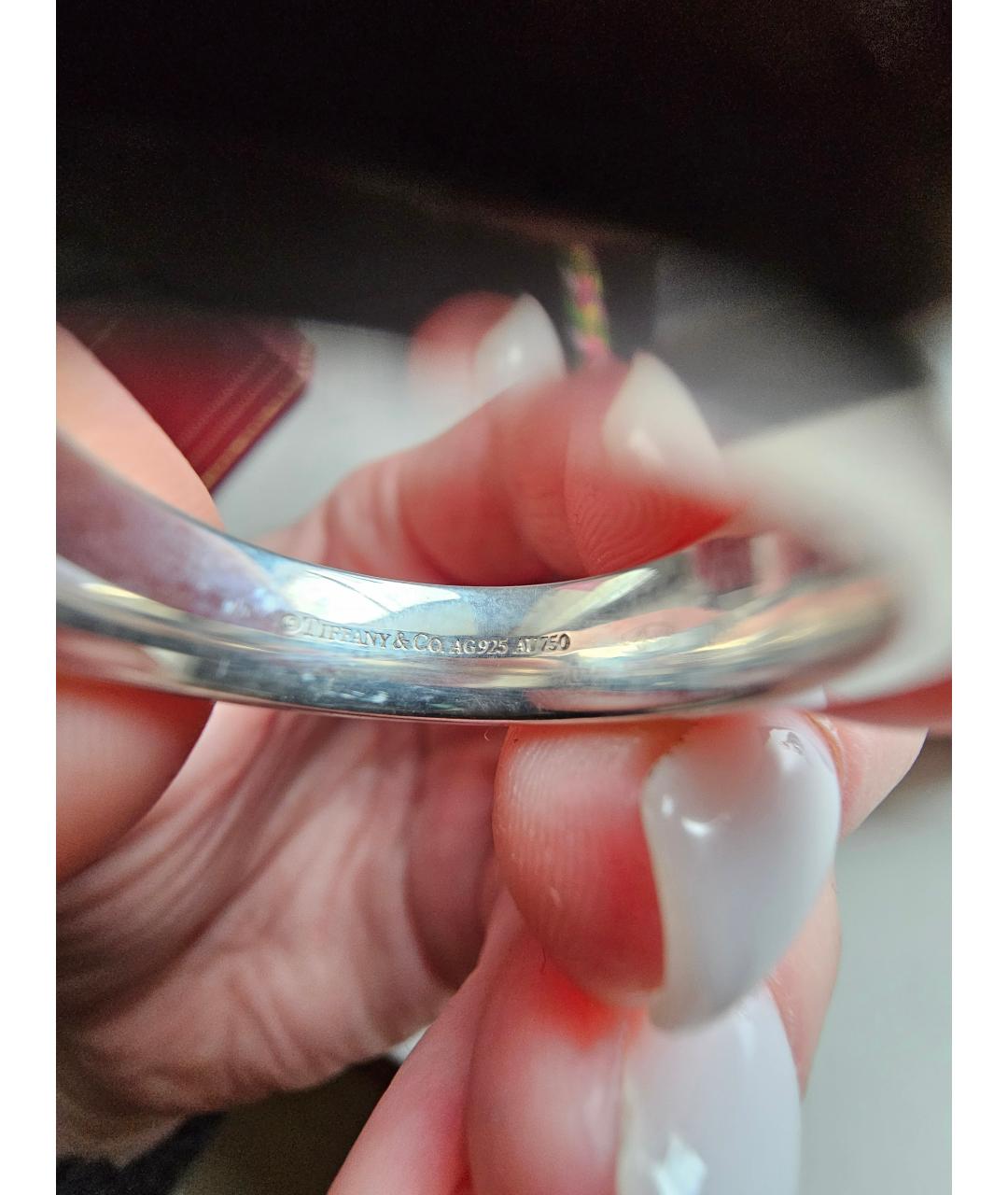 TIFFANY&CO Белое с серебряным покрытием кольцо, фото 3