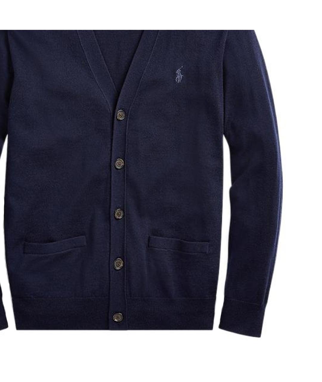 POLO RALPH LAUREN Темно-синий кардиган, фото 4