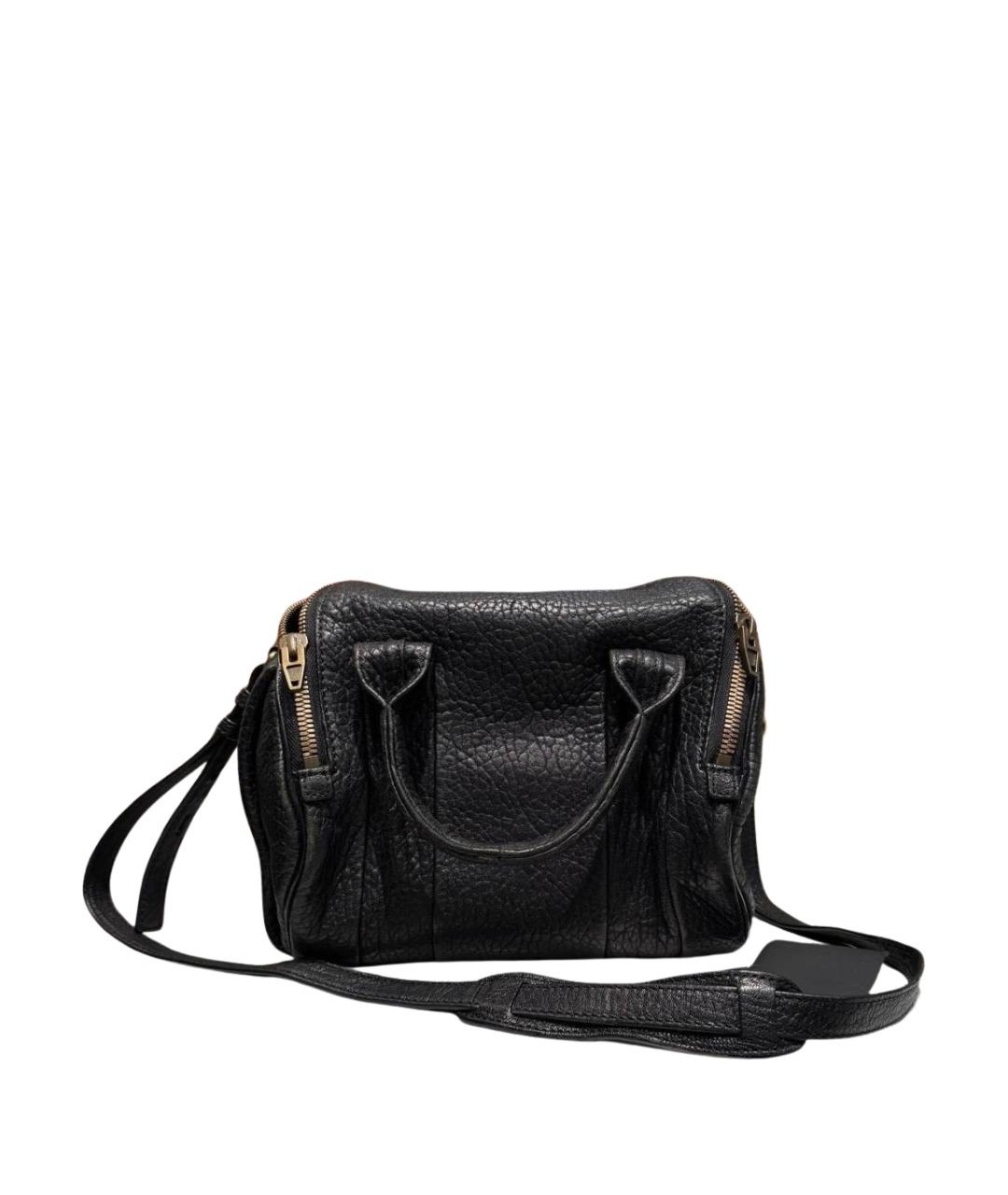 ALEXANDER WANG Черная кожаная сумка через плечо, фото 1