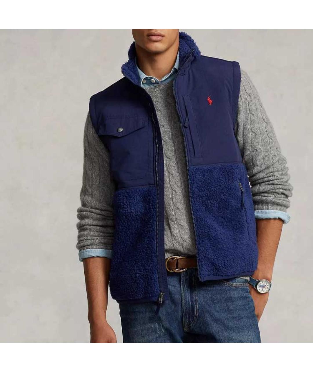 POLO RALPH LAUREN Синий жилет, фото 3