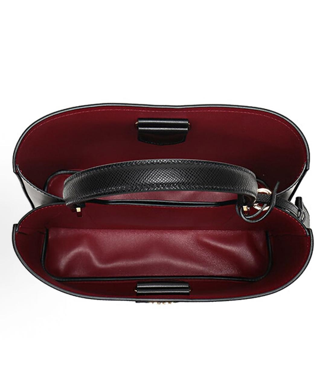 PRADA Черная кожаная сумка тоут, фото 4