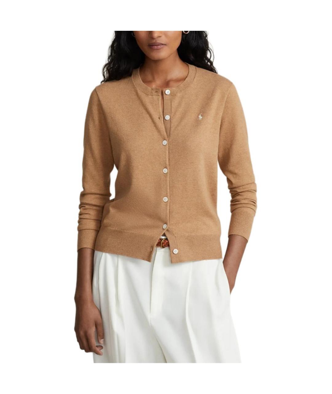 POLO RALPH LAUREN Коричневый кардиган, фото 3
