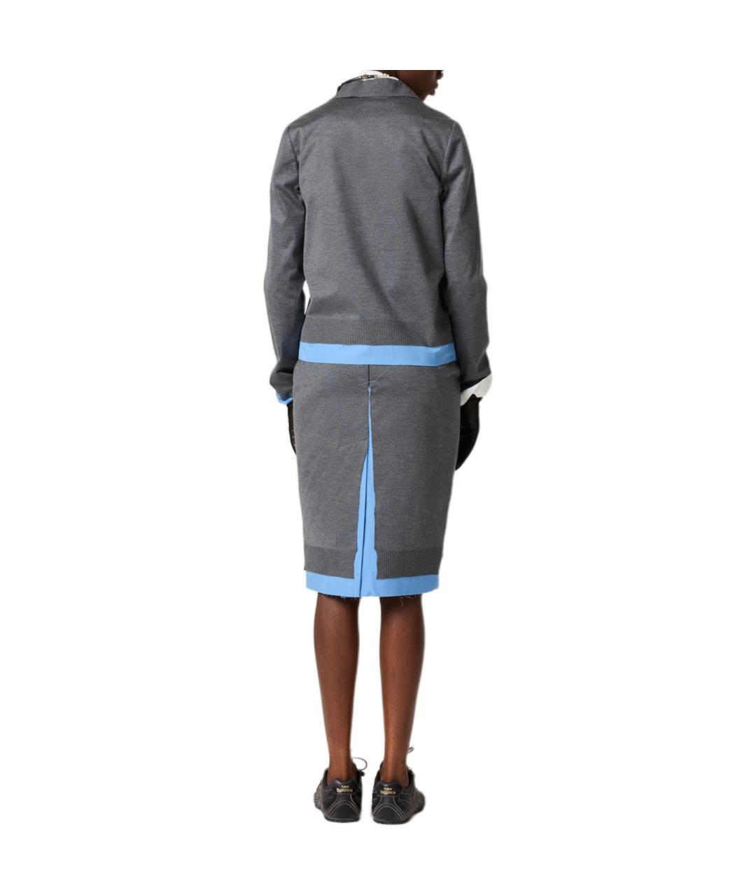 MIU MIU Серая рубашка, фото 3