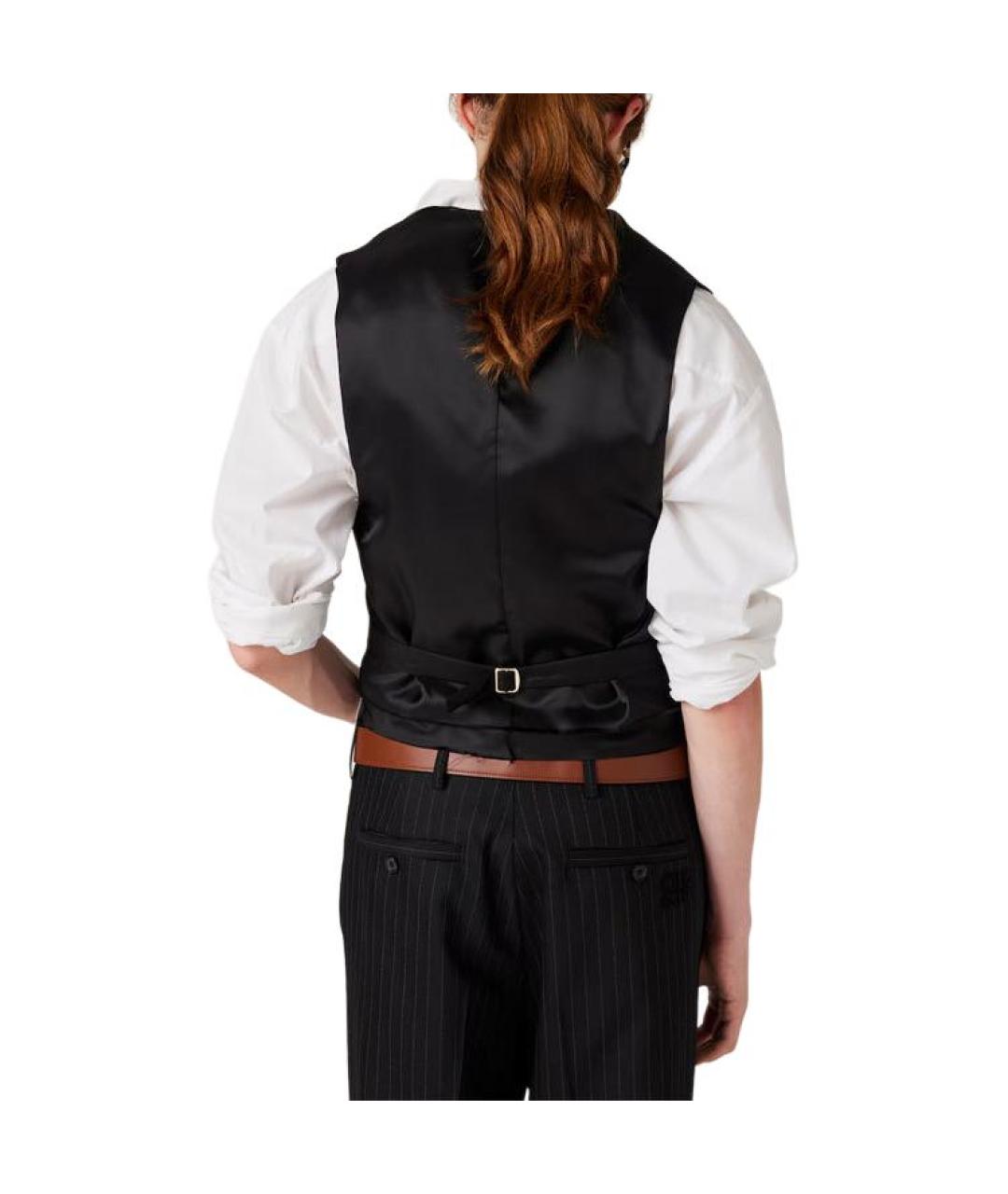 MIU MIU Черный жилет, фото 3