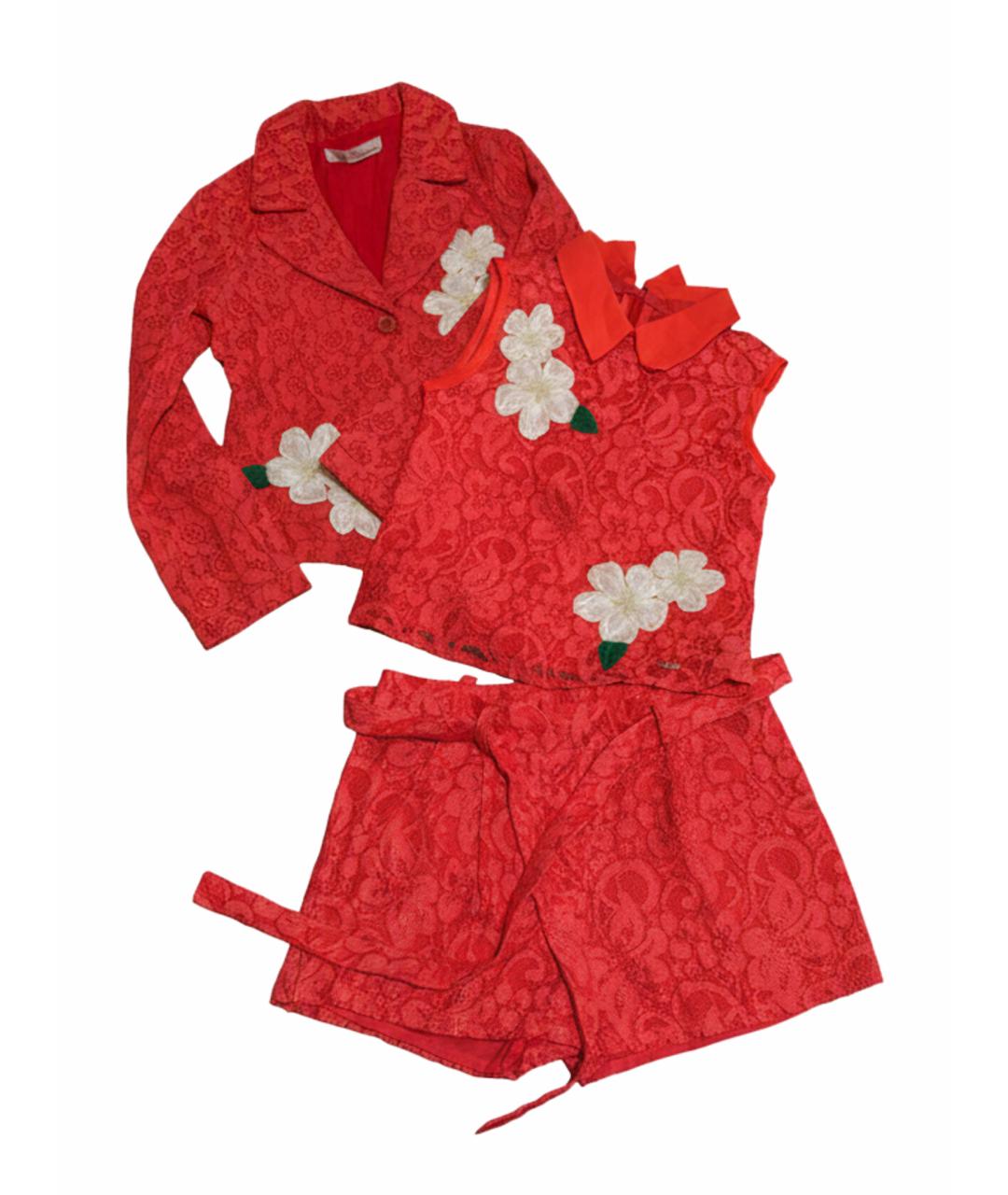 MISS BLUMARINE Коралловый вискозный комплект, фото 10