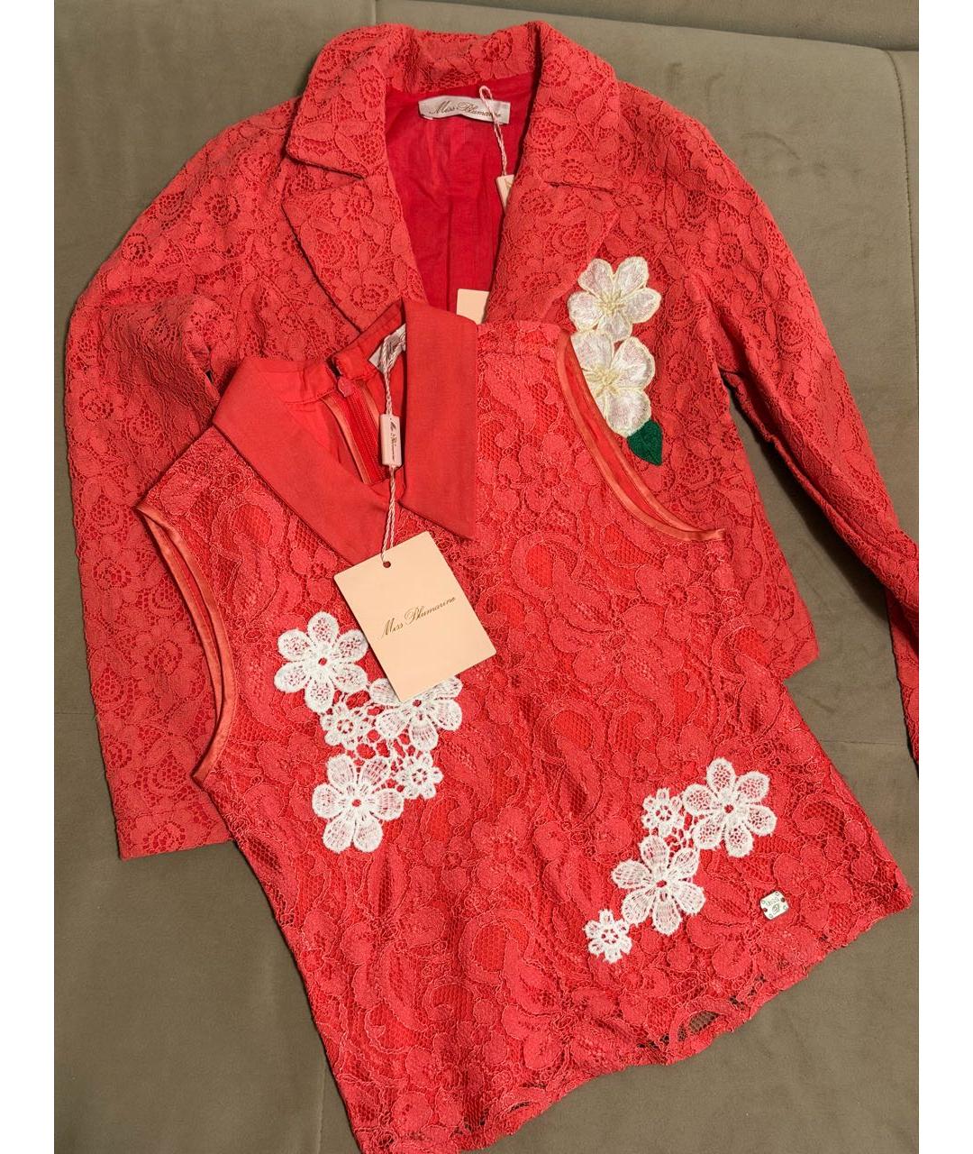 MISS BLUMARINE Коралловый вискозный комплект, фото 4