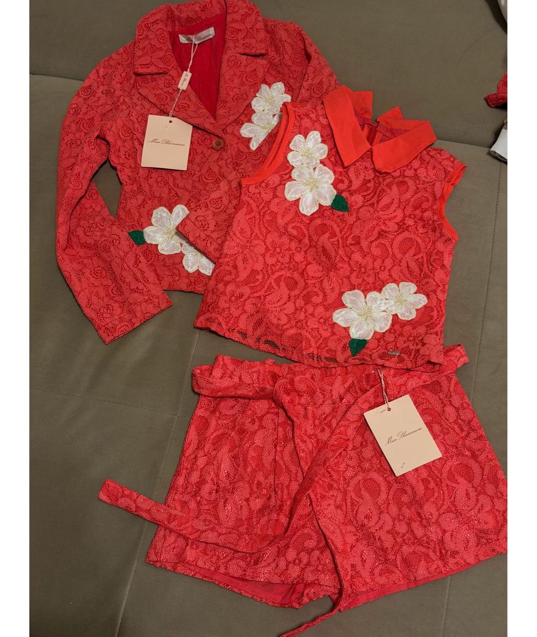 MISS BLUMARINE Коралловый вискозный комплект, фото 9