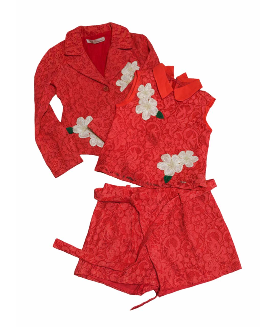 MISS BLUMARINE Коралловый вискозный комплект, фото 1