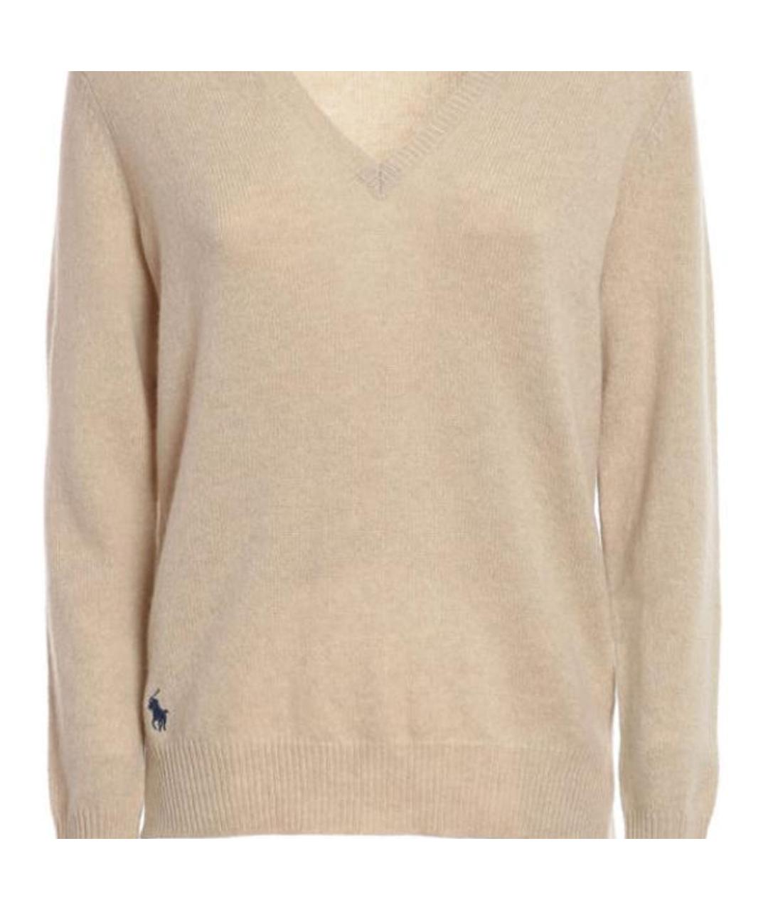 POLO RALPH LAUREN Бежевый джемпер / свитер, фото 3
