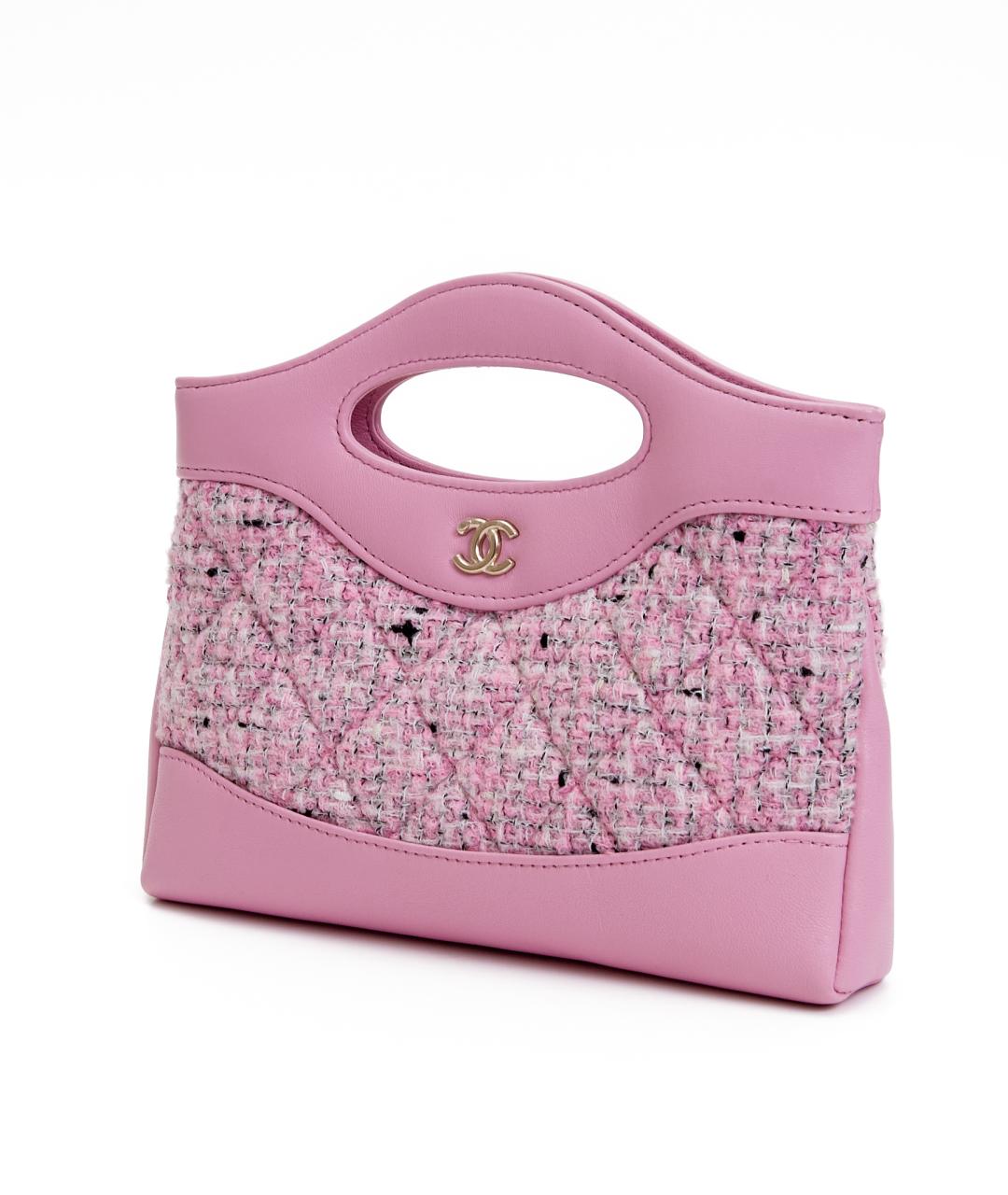 CHANEL Розовая кожаная сумка через плечо, фото 2