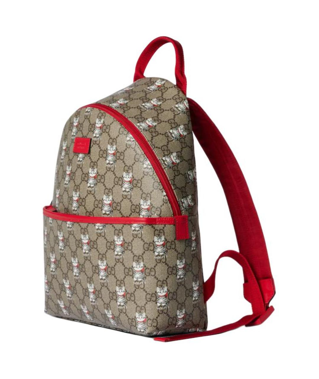 GUCCI Бежевый рюкзак из канвы, фото 2