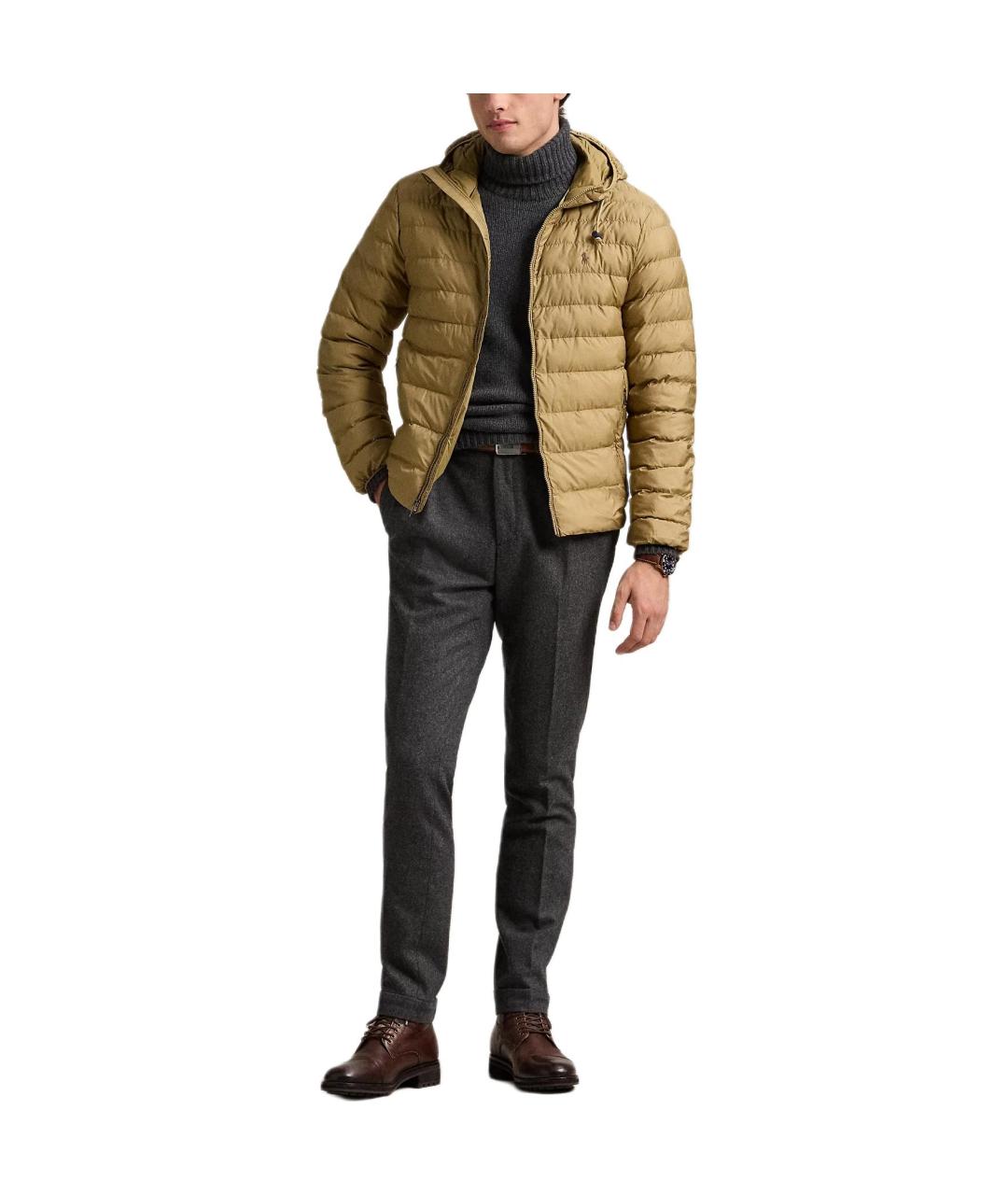 POLO RALPH LAUREN Хаки пуховик, фото 2