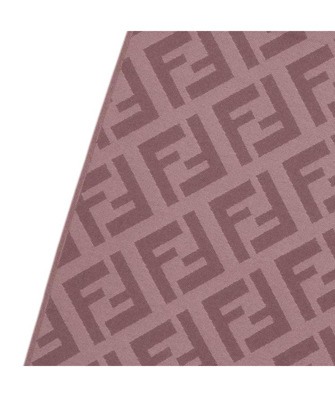 FENDI Розовый кашемировый шарф, фото 3