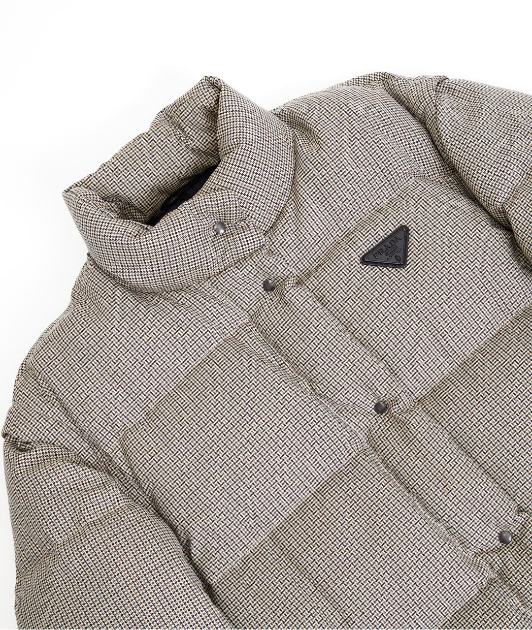 PRADA Бежевый шерстяной пуховик, фото 5