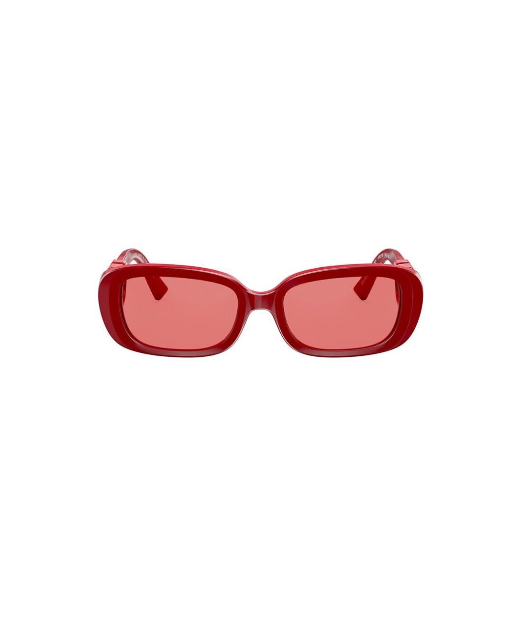 VALENTINO Красные пластиковые солнцезащитные очки, фото 1