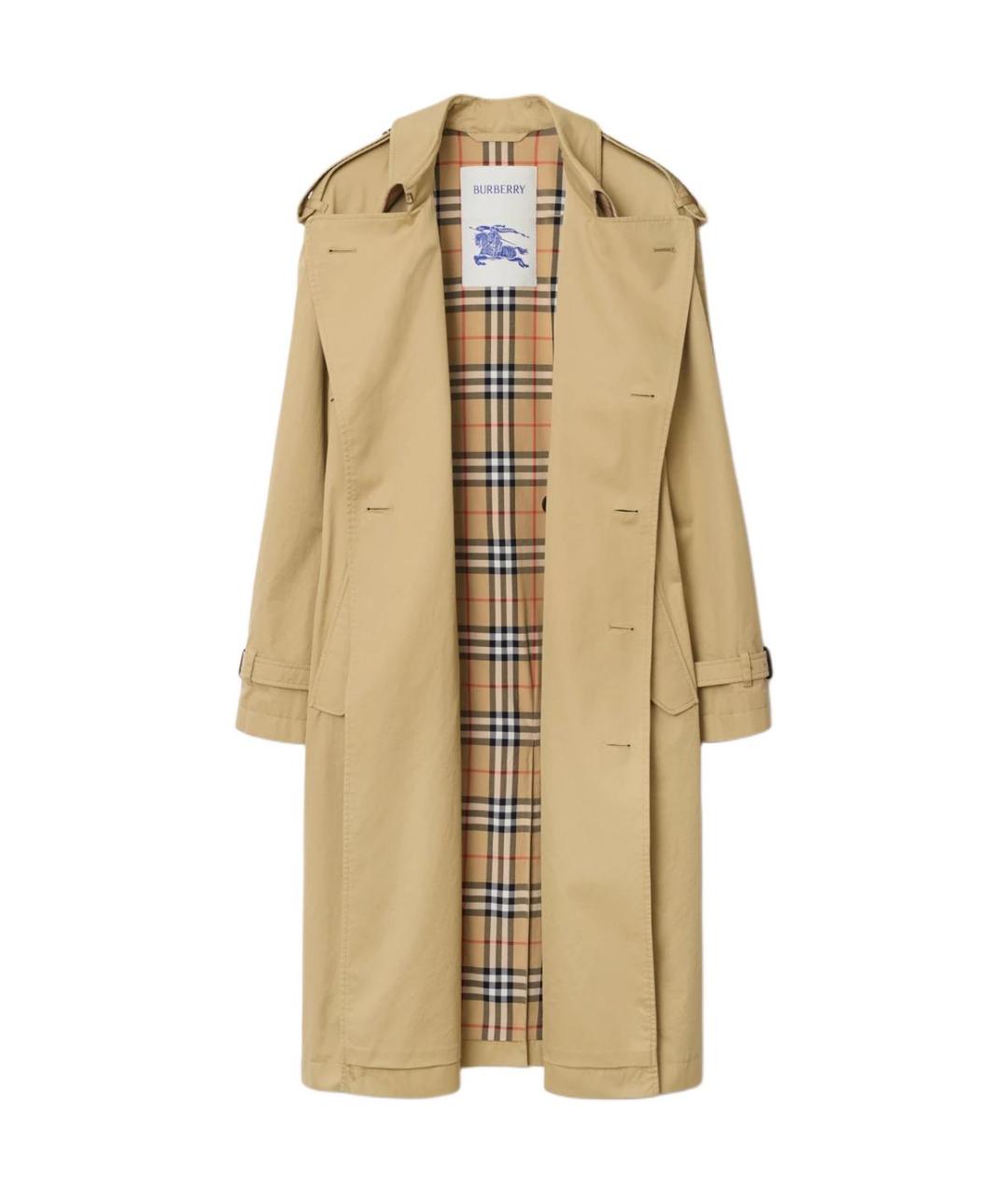 BURBERRY Коричневый тренч / плащ, фото 2