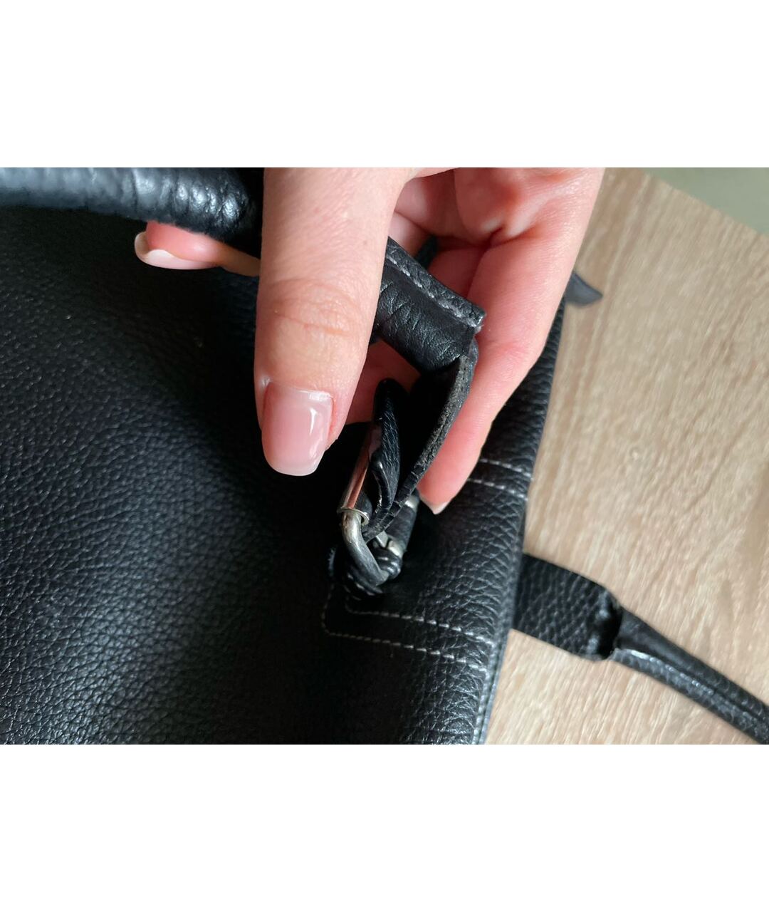 GIVENCHY Черный кожаный портфель, фото 8