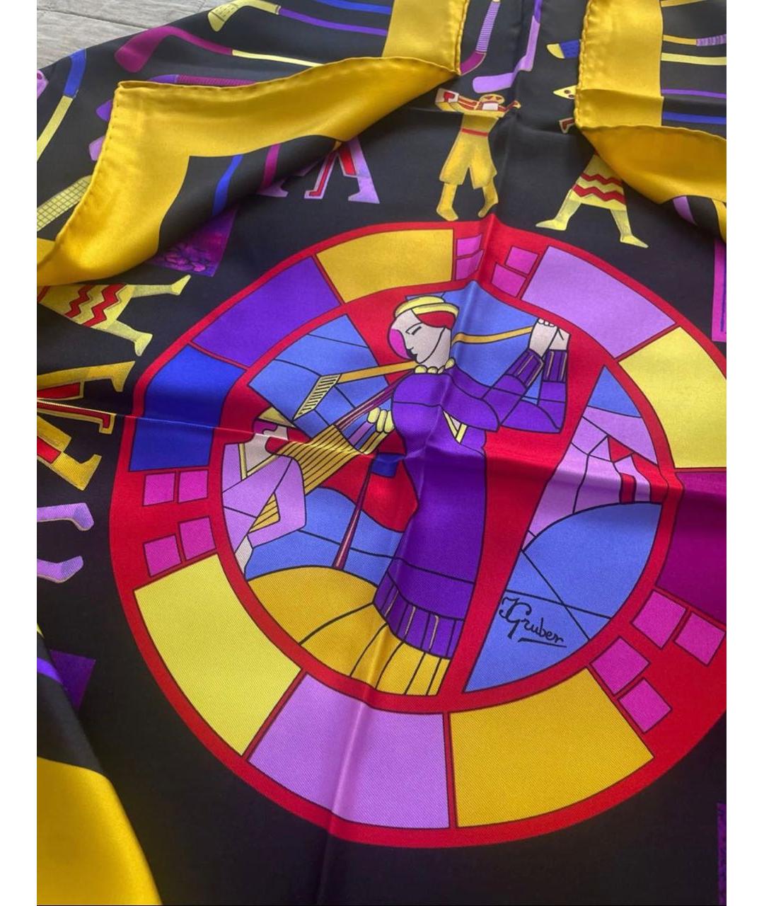 VERSACE Мульти шелковый платок, фото 4