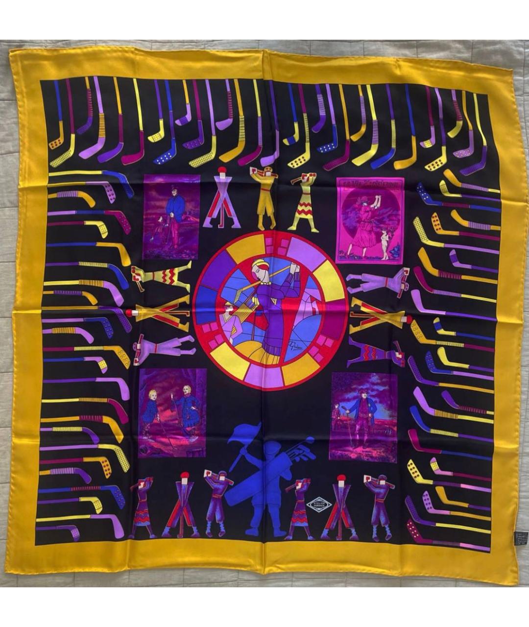 VERSACE Мульти шелковый платок, фото 8