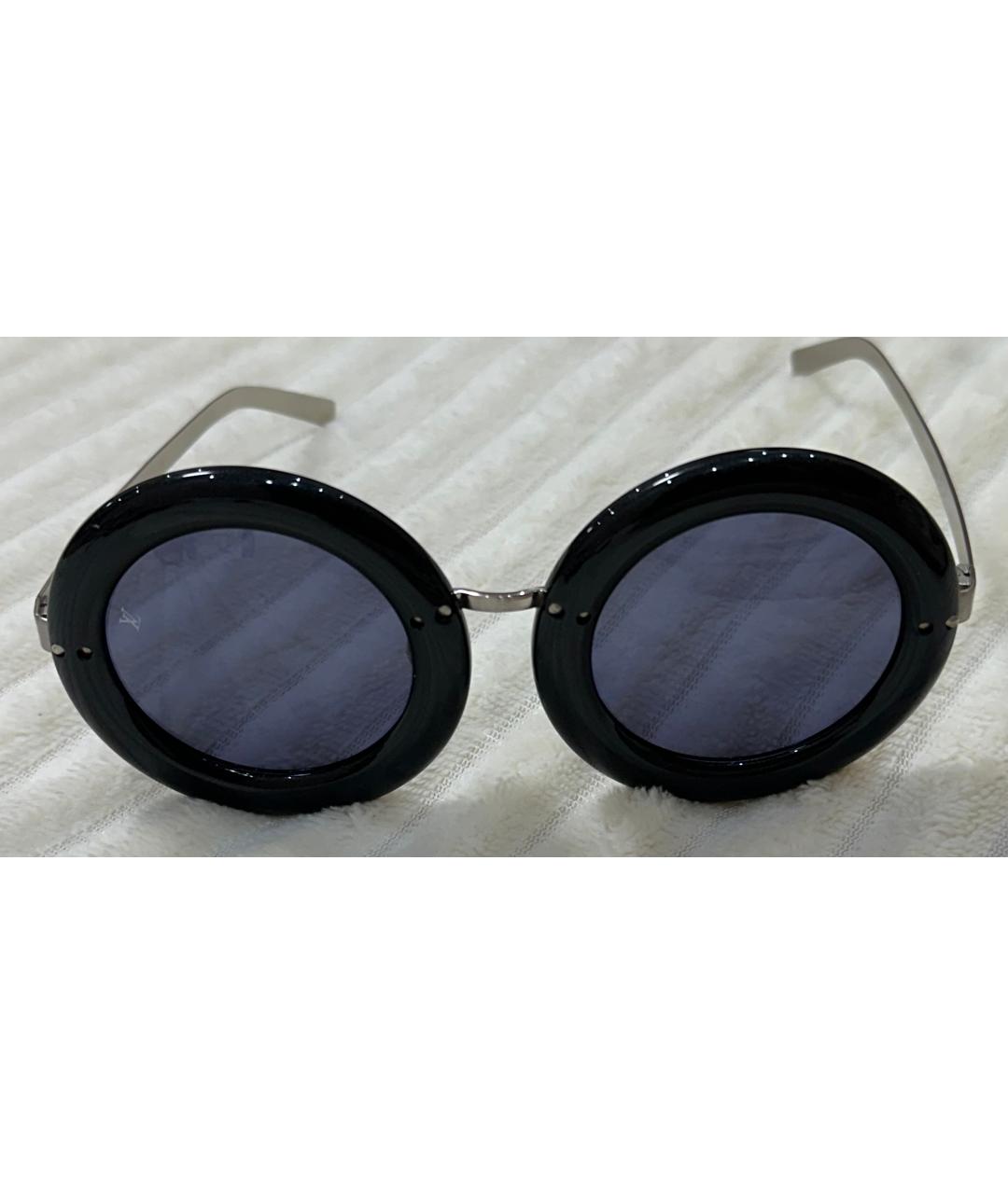 LOUIS VUITTON Черные пластиковые солнцезащитные очки, фото 4