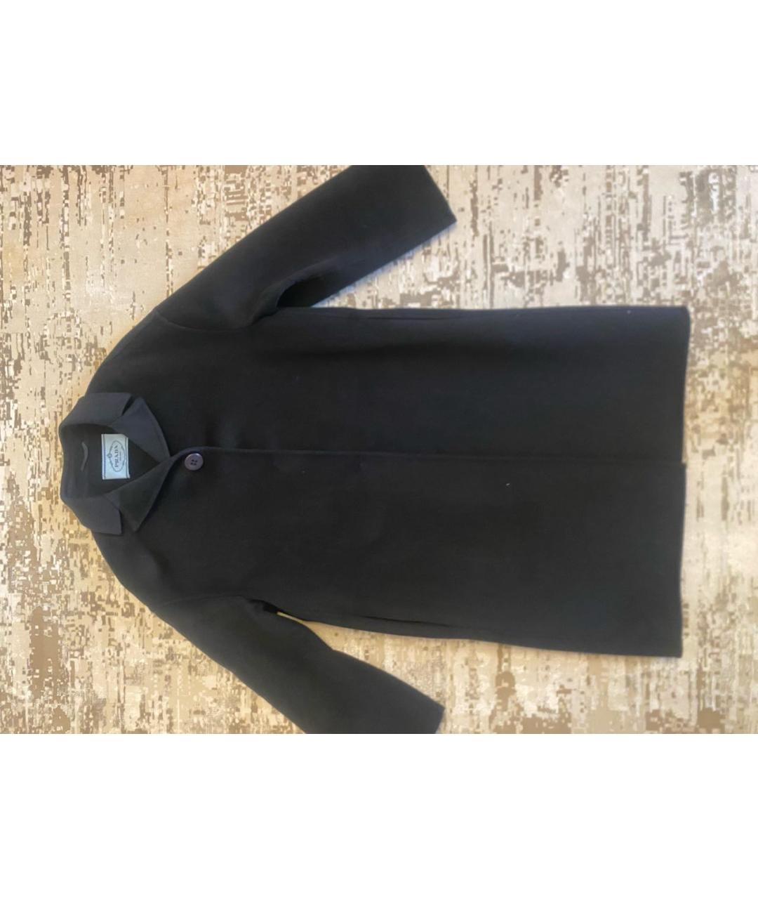 PRADA Черное кашемировое пальто, фото 5