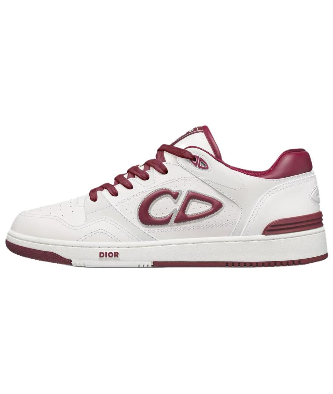 CHRISTIAN DIOR Красные кожаные низкие кроссовки / кеды, фото 2