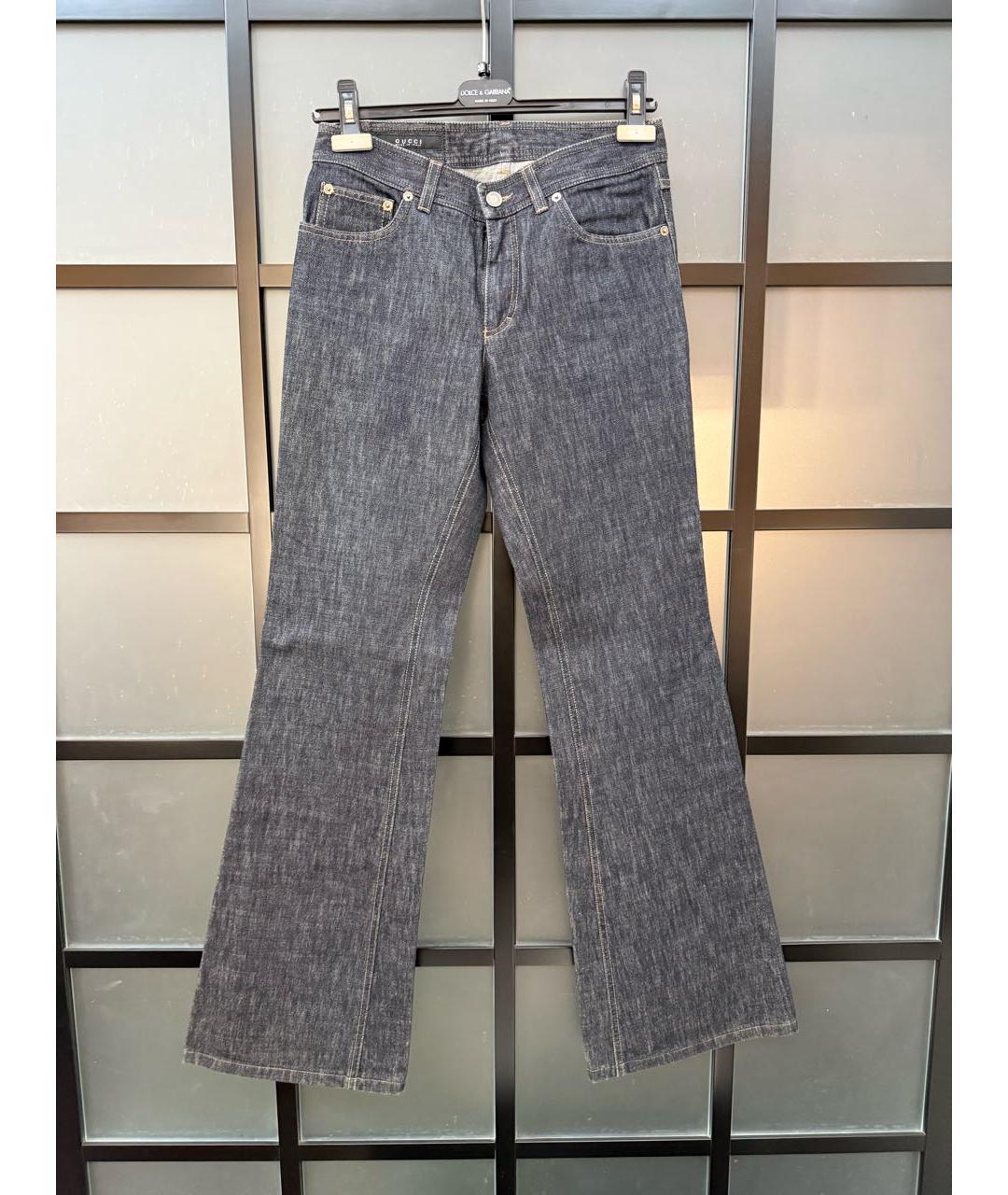 GUCCI Темно-синий деним костюм с брюками, фото 2