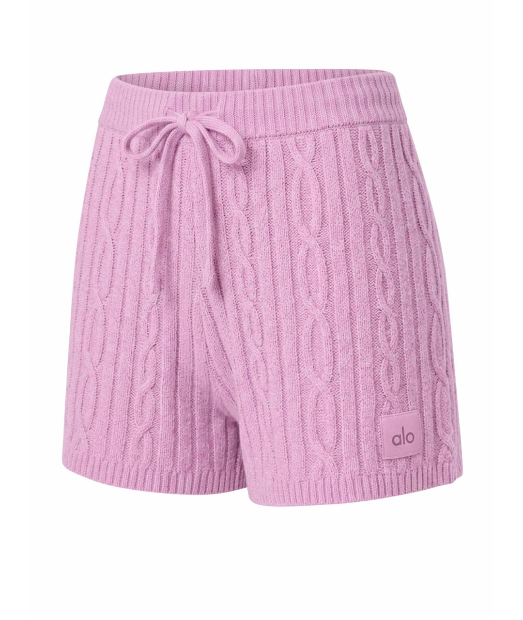 ALO YOGA Розовые спортивные брюки и шорты, фото 1
