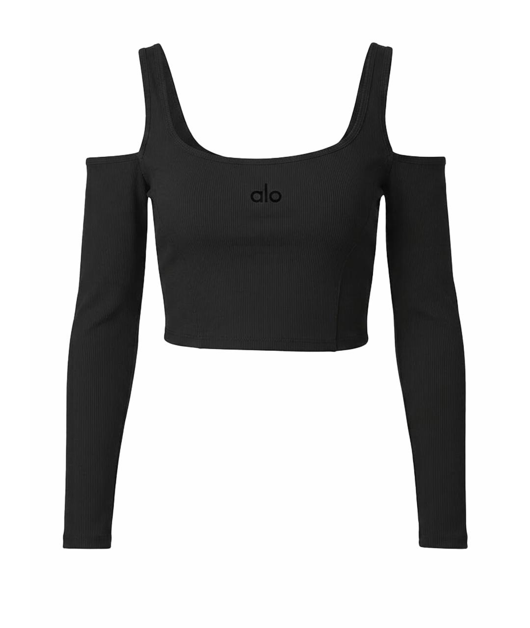 ALO YOGA Черная майка, фото 1