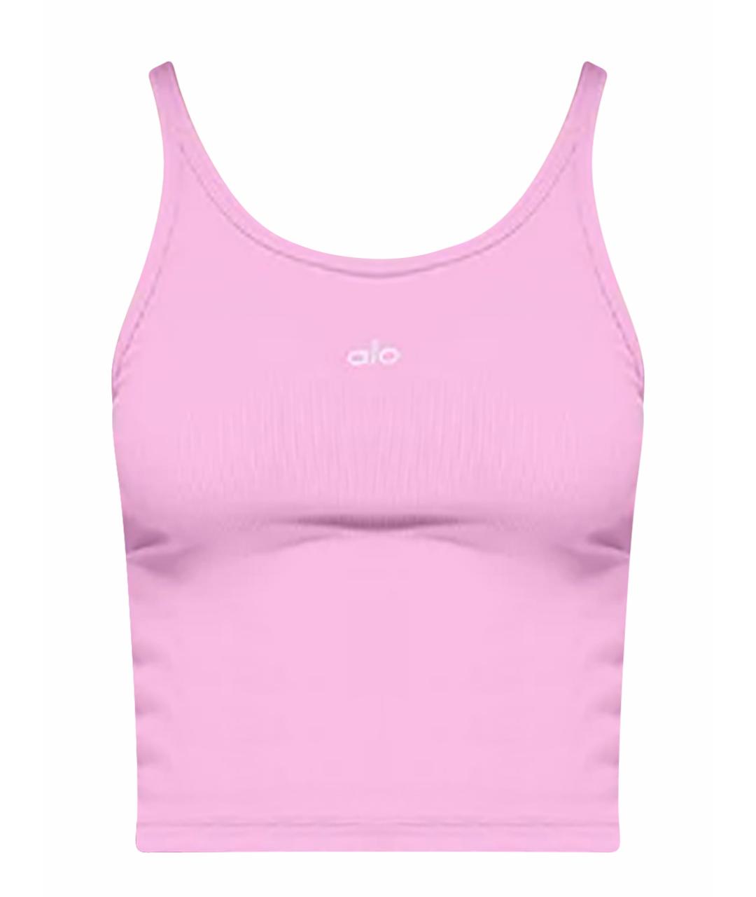 ALO YOGA Розовая майка, фото 1