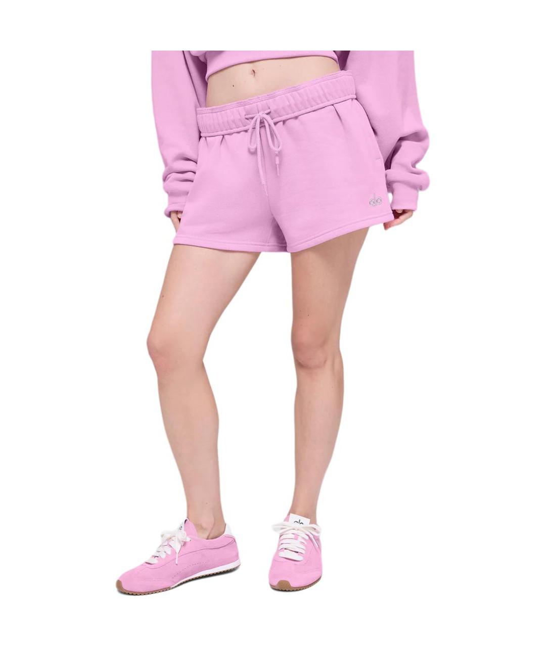 ALO YOGA Розовые спортивные брюки и шорты, фото 3