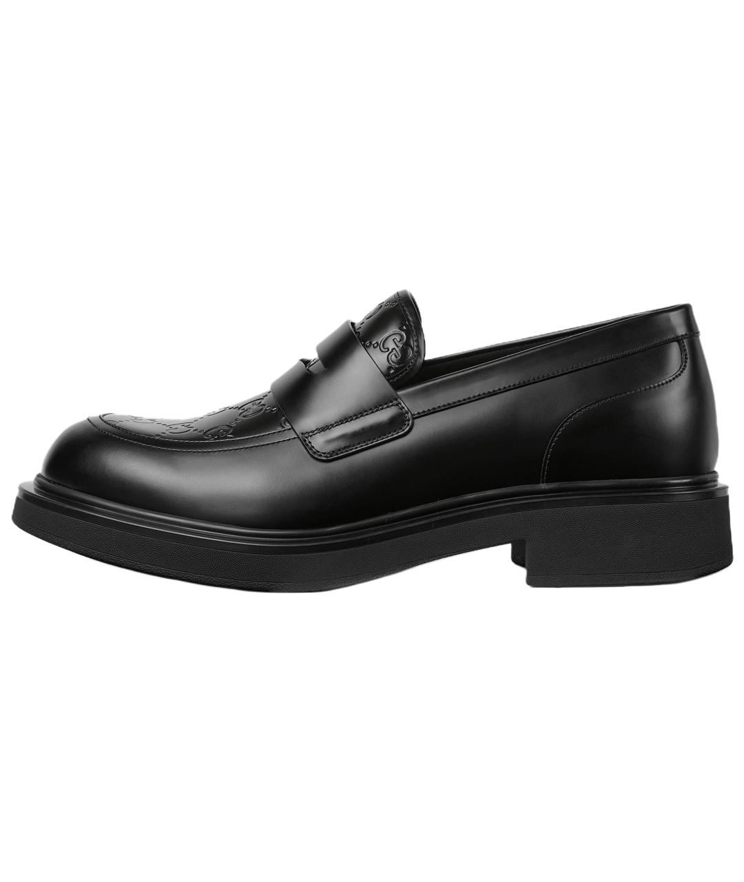 GUCCI Черные кожаные лоферы, фото 2