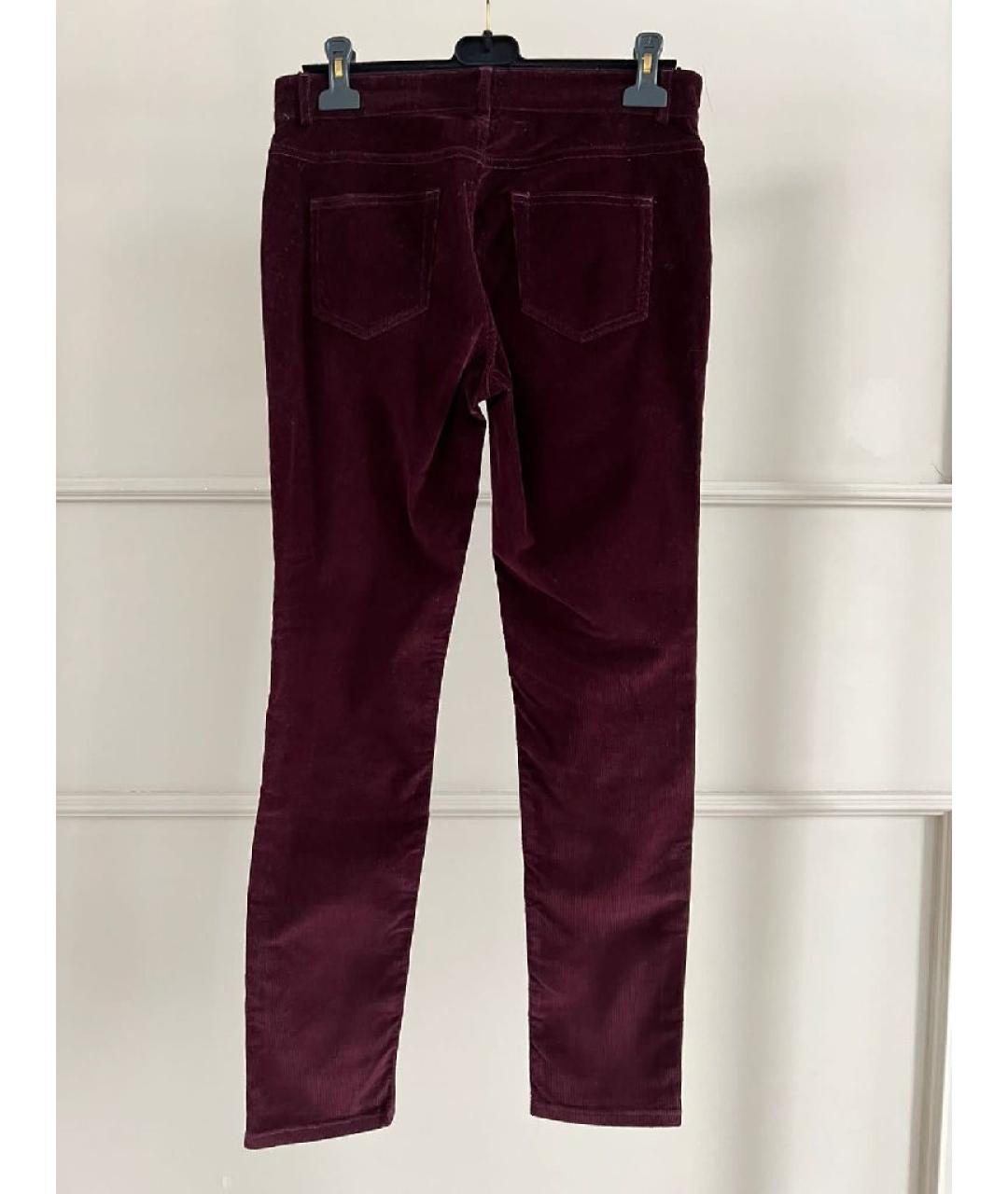 LORO PIANA Бордовые бриджи, фото 2