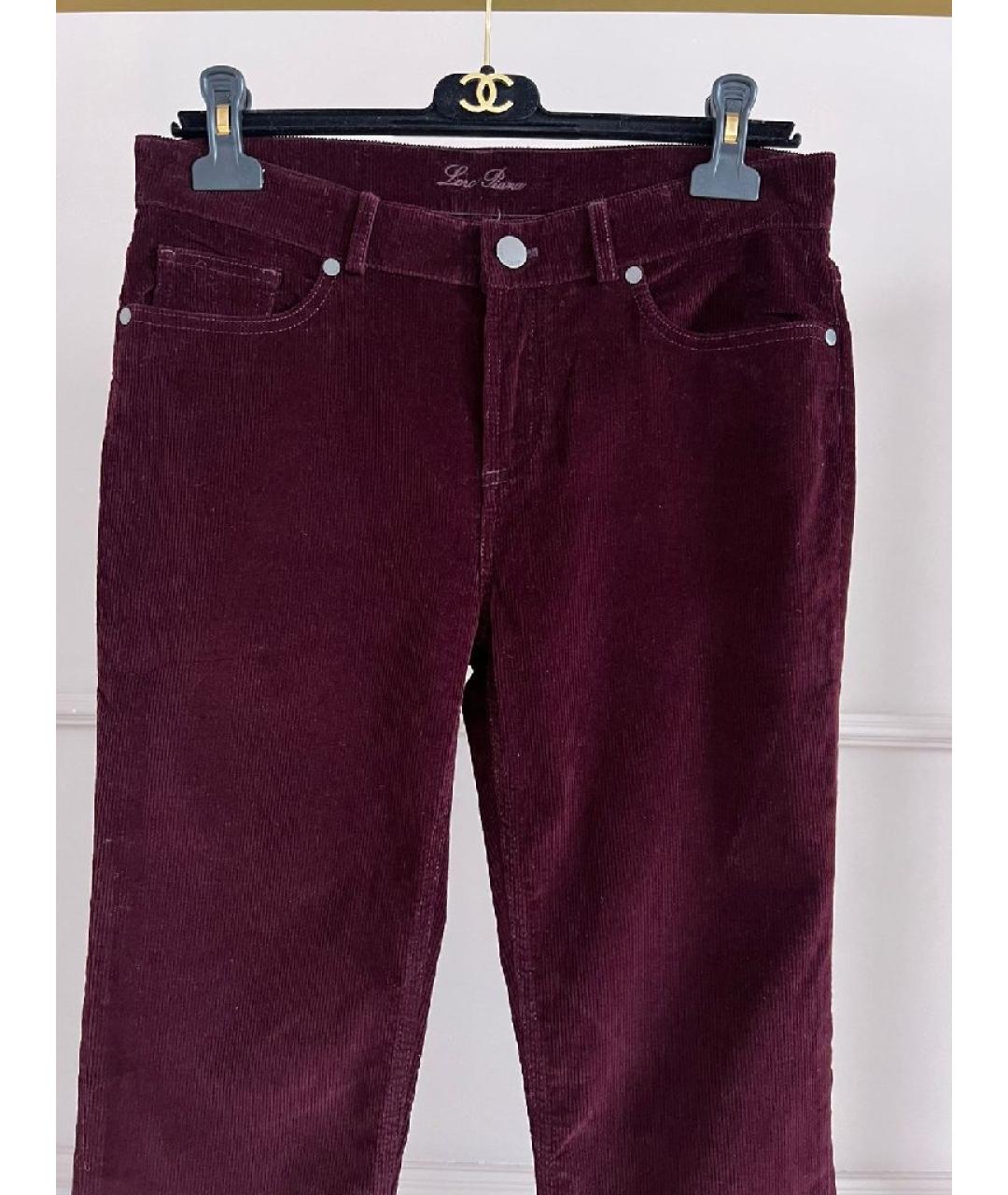 LORO PIANA Бордовые бриджи, фото 7