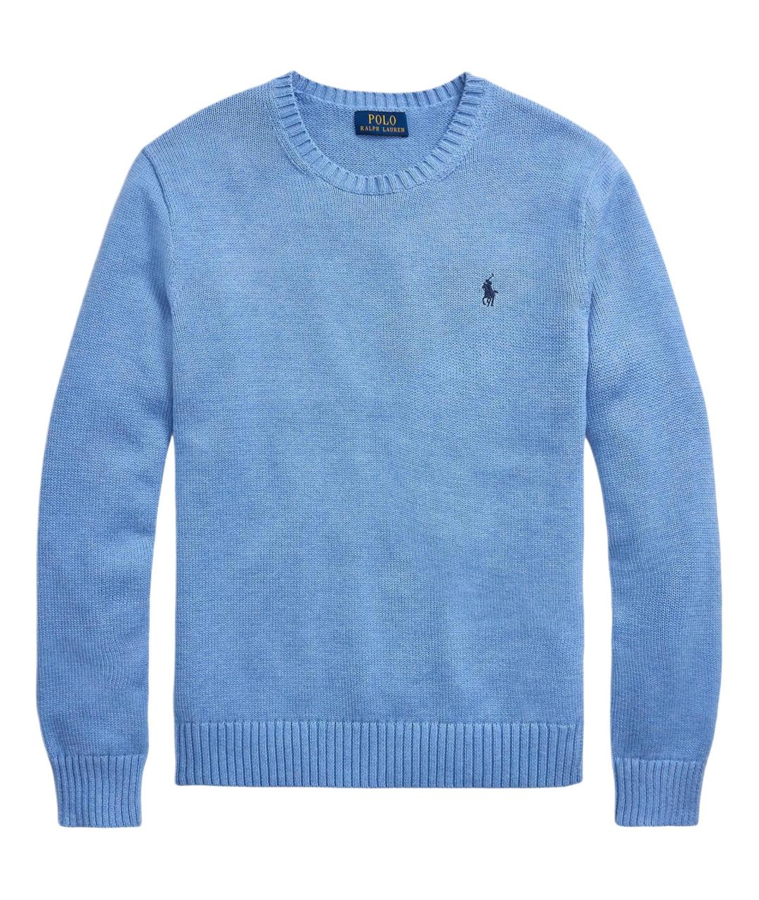 POLO RALPH LAUREN Синий хлопковый джемпер / свитер, фото 1