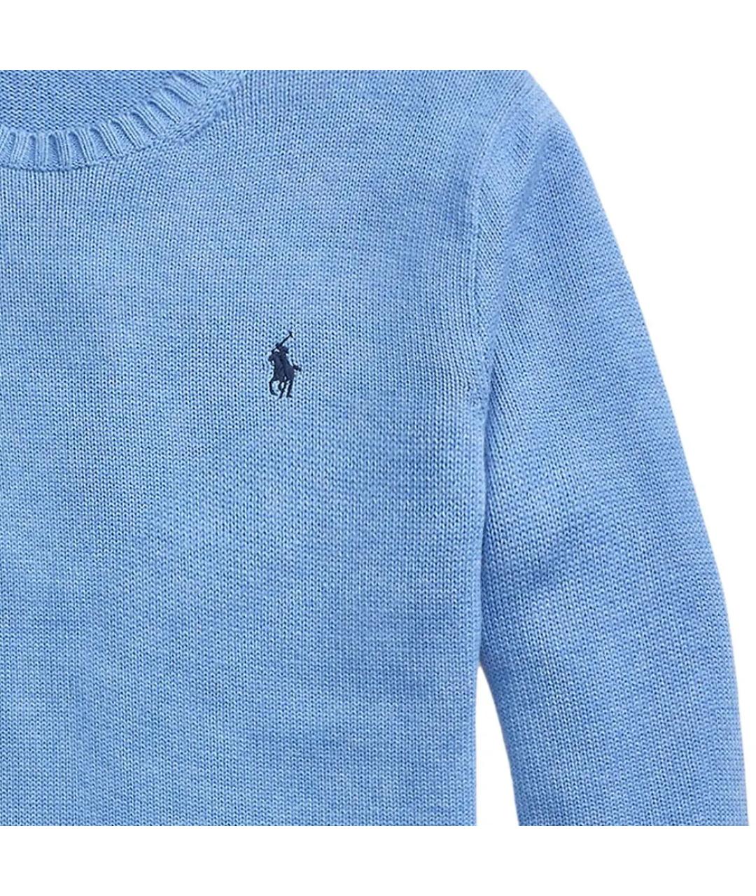 POLO RALPH LAUREN Синий хлопковый джемпер / свитер, фото 5