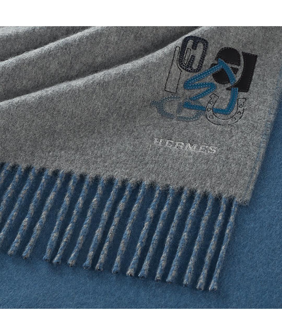 HERMES Мульти кашемировый шарф, фото 2
