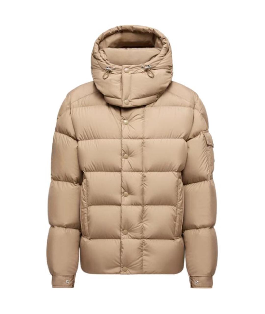 MONCLER Бежевый пуховик, фото 1
