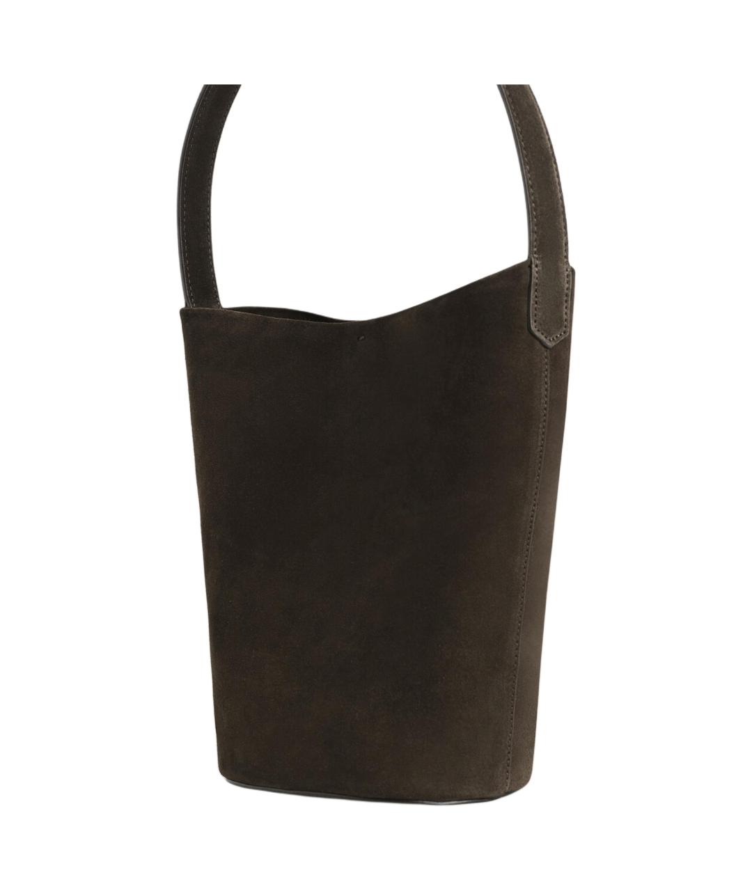 COS Коричневая кожаная сумка через плечо, фото 2