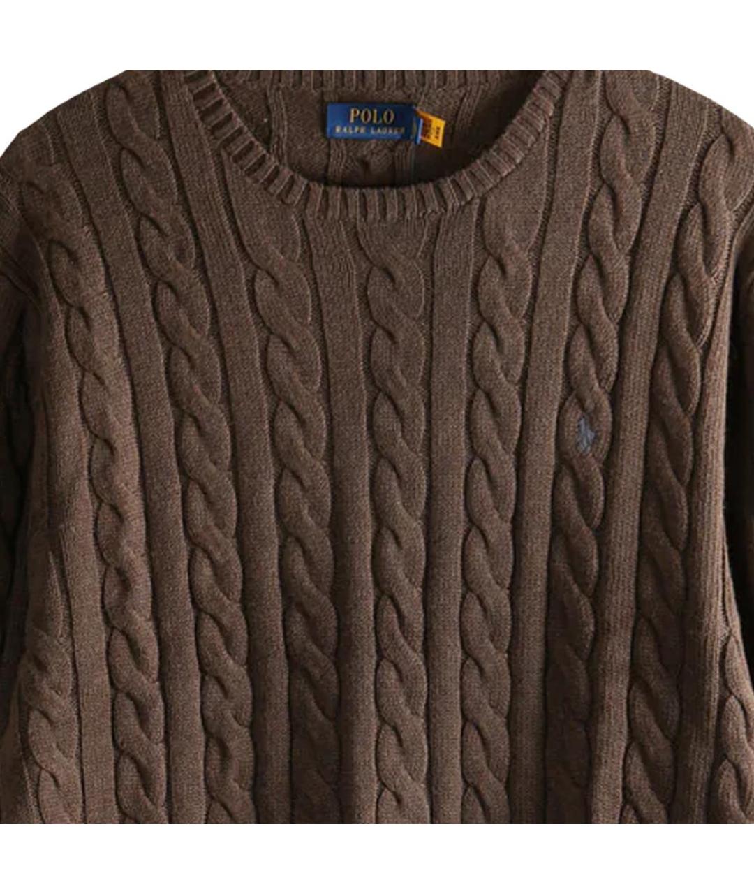POLO RALPH LAUREN Коричневый джемпер / свитер, фото 5