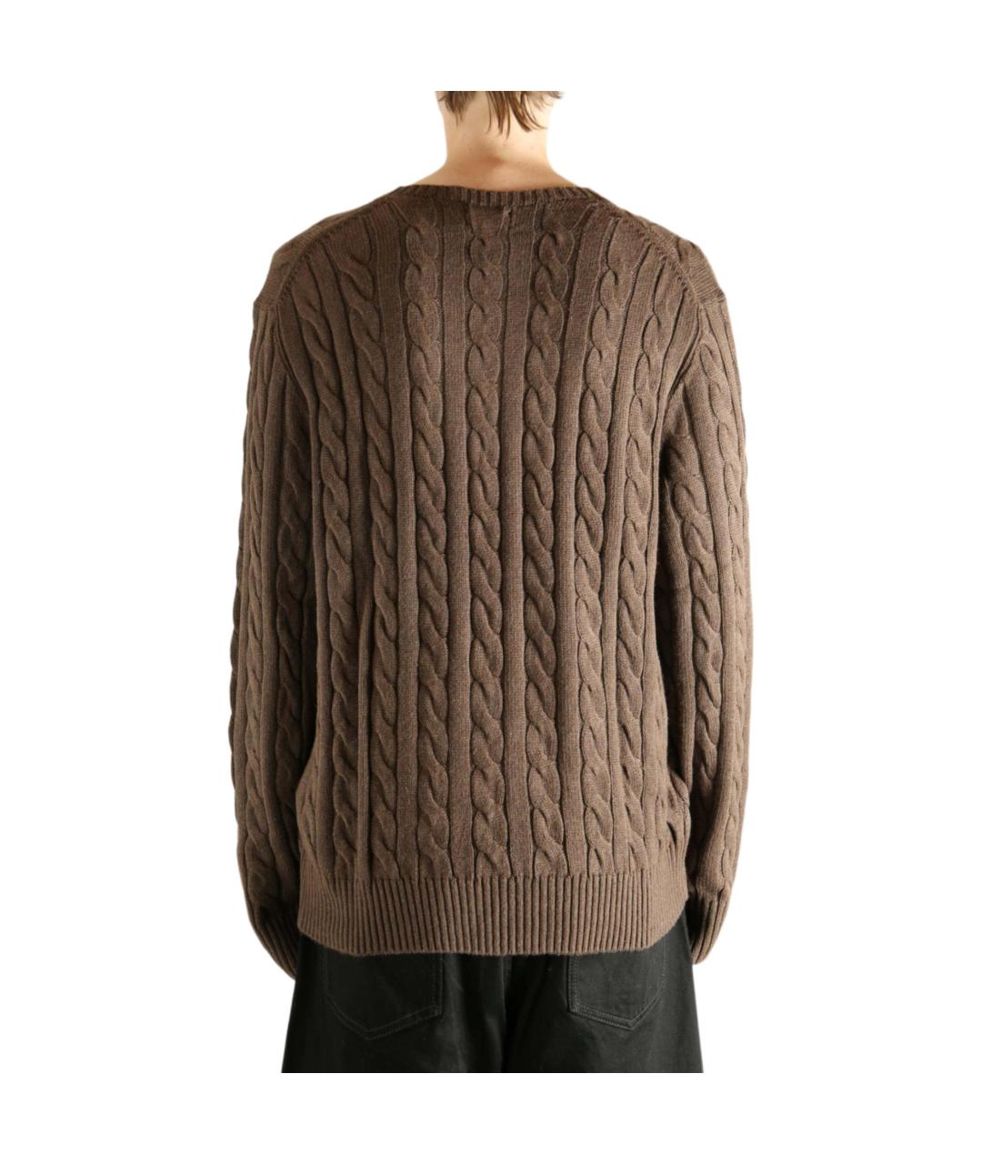 POLO RALPH LAUREN Коричневый джемпер / свитер, фото 3