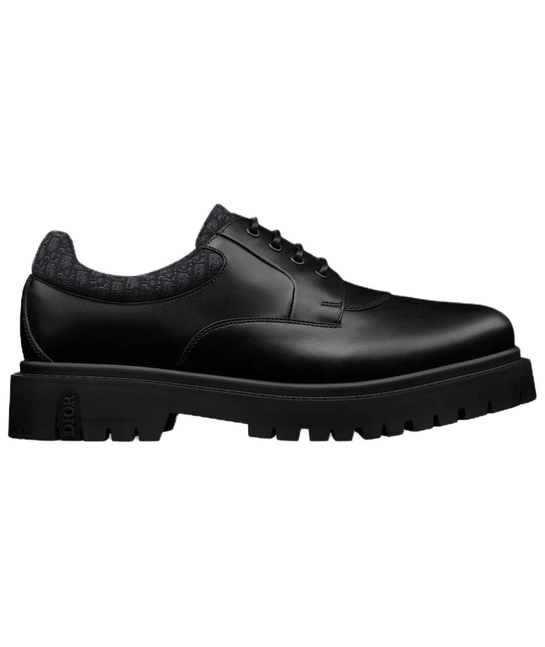 CHRISTIAN DIOR Черные кожаные туфли, фото 1